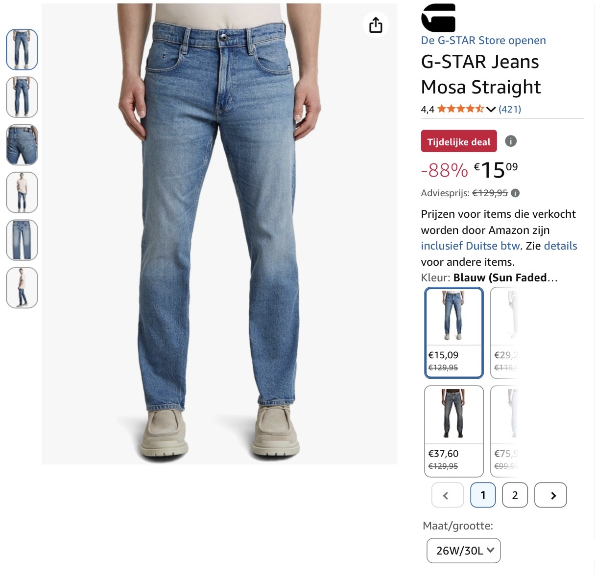 G-STAR Jeans Mosa Straight 26/30