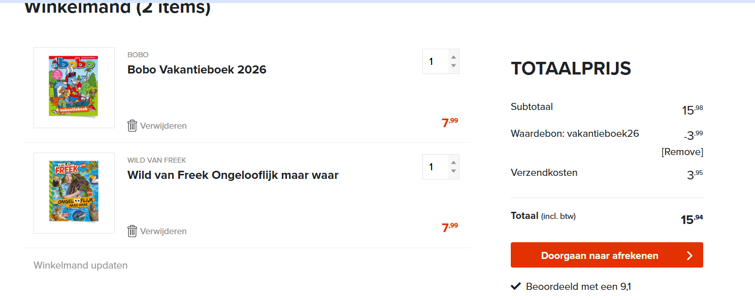 📚☀️ vakantieboeken: 2e halve prijs 📚☀️ Blinkshop