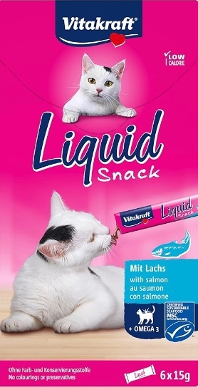 Vitakraft Liquid Snack zalm 11 doosjes