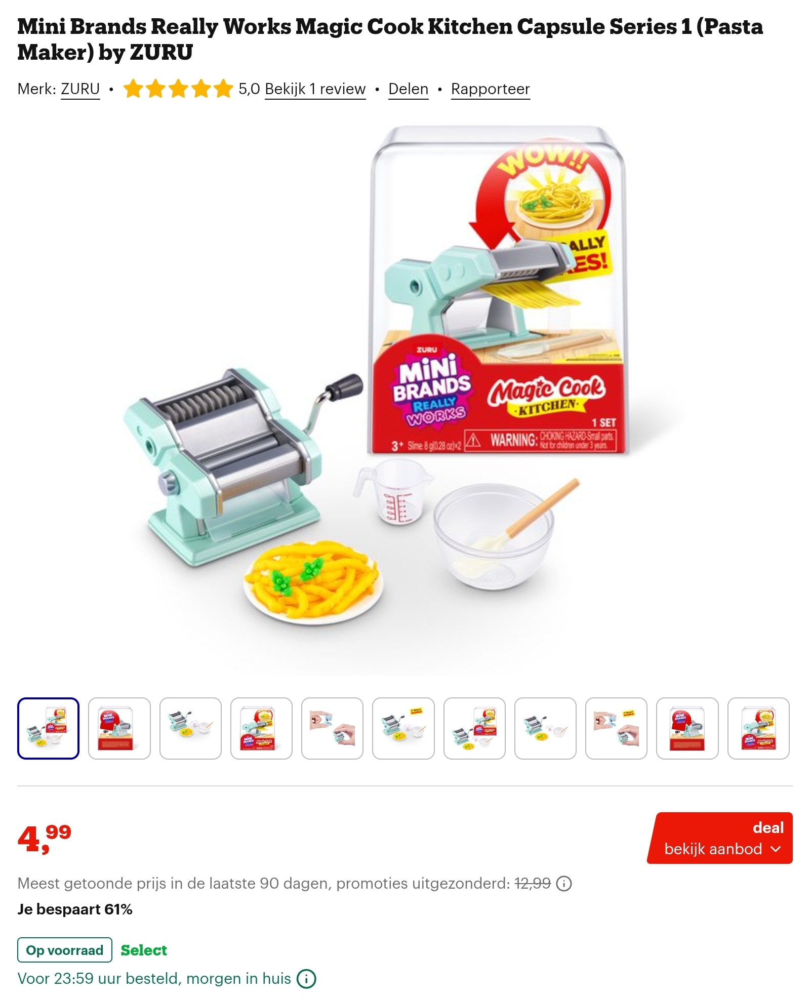 Zuru Mini Brands Magic Cook Kitchen Pasta Maker -61%