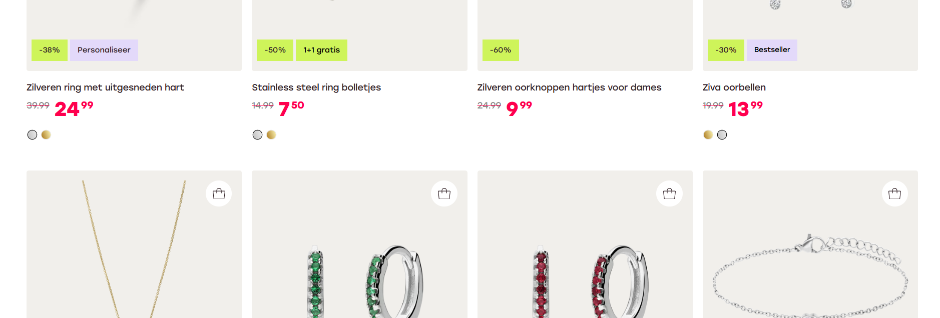 💎 lucardi sieraden sale: tot 70% korting 💎 én alleen vanavond: 1+1 GRATIS op alle verschillende items! ⏰