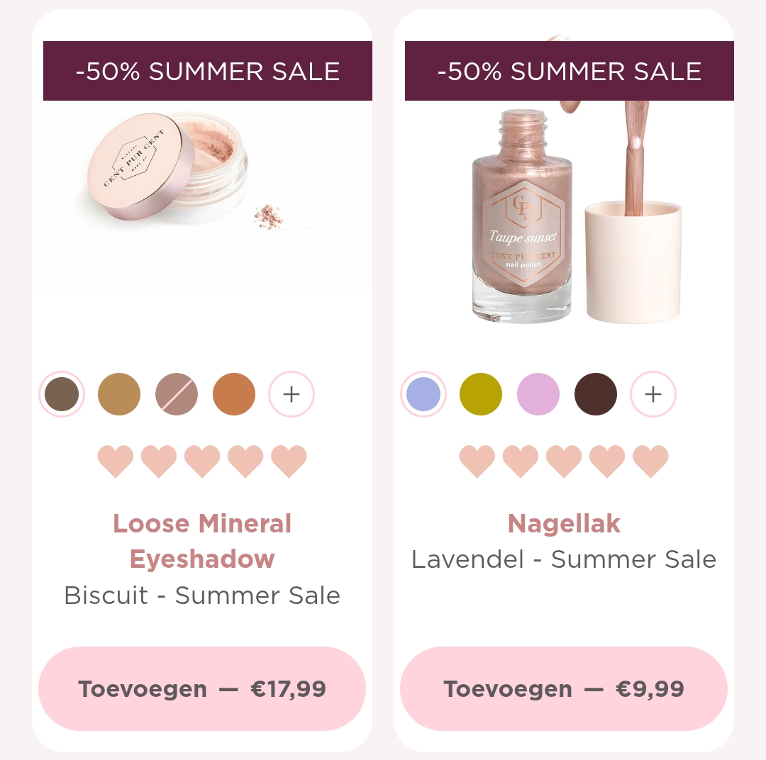 50% korting op Cent pur Cent
