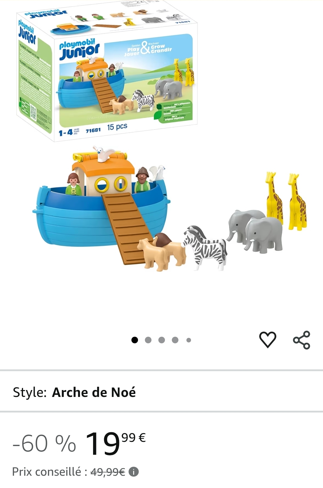PLAYMOBIL Meeneem Ark van Noach -60%
