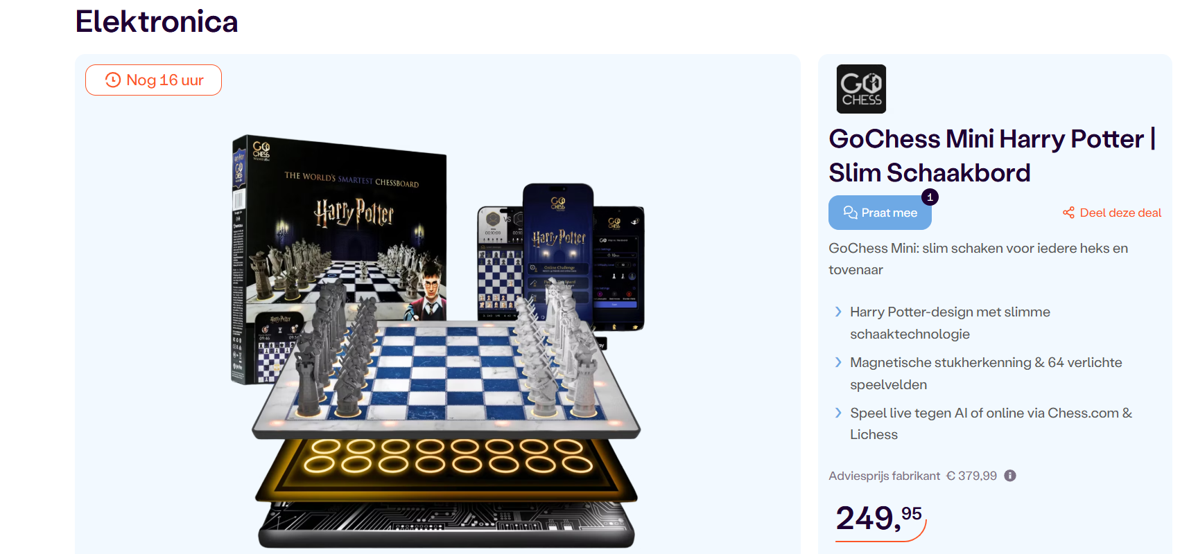 ♟️ Go chess Harry Potter - interactief schaakbord♟️