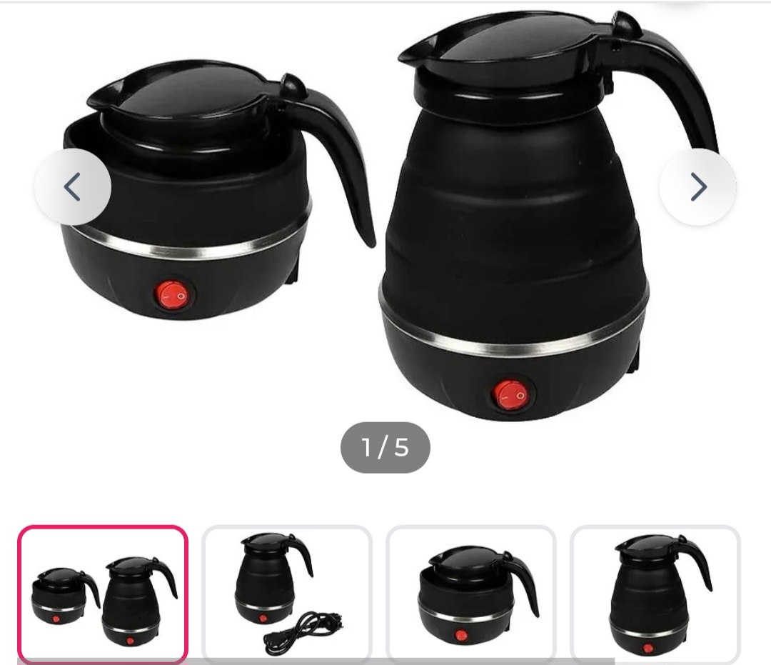 Waterkoker opvouwbaar voor reizen 600 ml