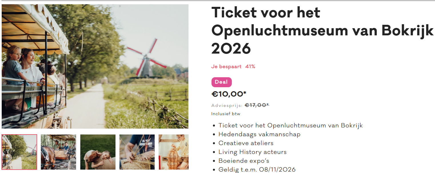 Dagje bokrijk €10 + gratis speurtocht met verrassing 🐐🎁