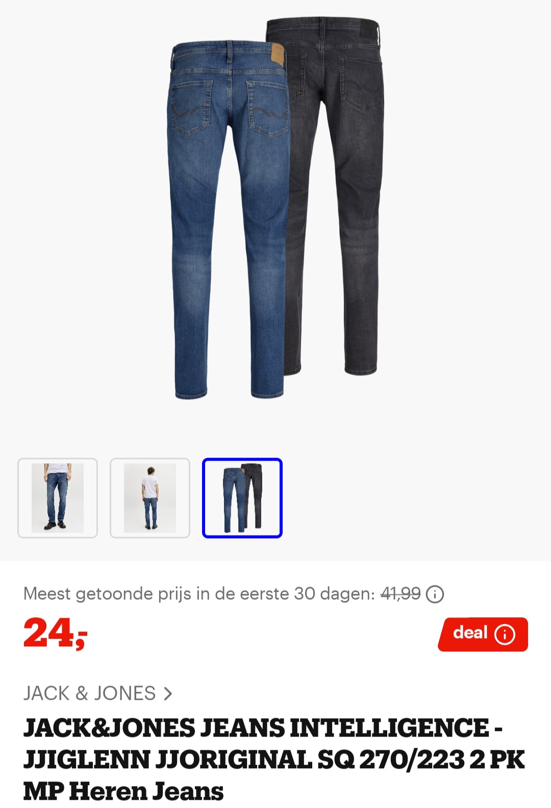 JACK&JONES jeans 2 voor €24