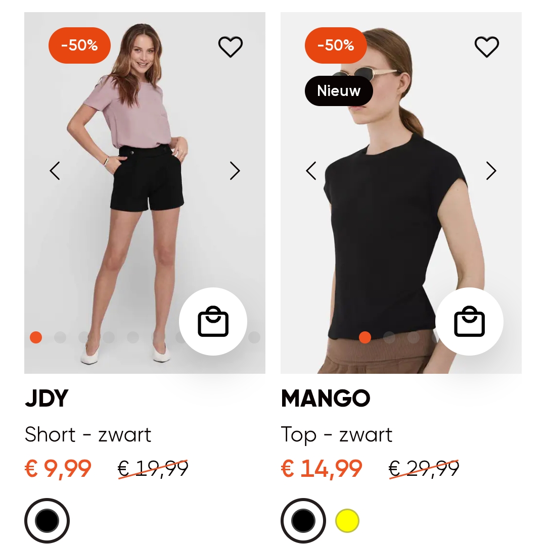 ALLE solden aan -50% en -70% bij ZEB🧡