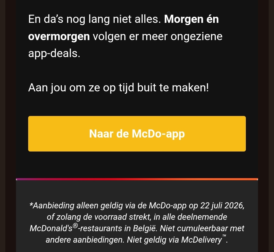 McDo App-Deals: 3 dagen ongezien lekker!🍔🔥