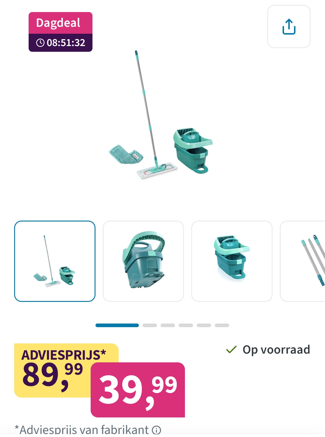 Leifheit Profi XL set met doek extra