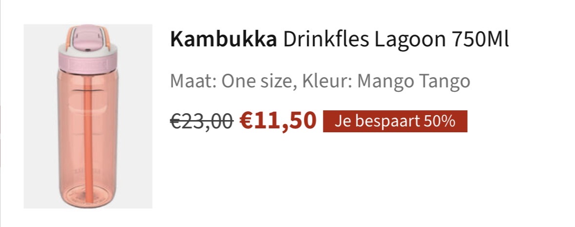 Kambukka Drinkfles -50%