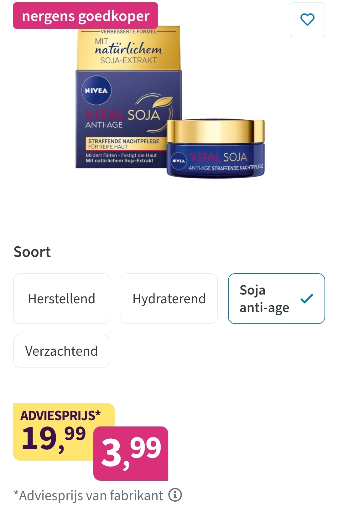NIVEA Nachtcrème Soja Anti-Age 50 ml