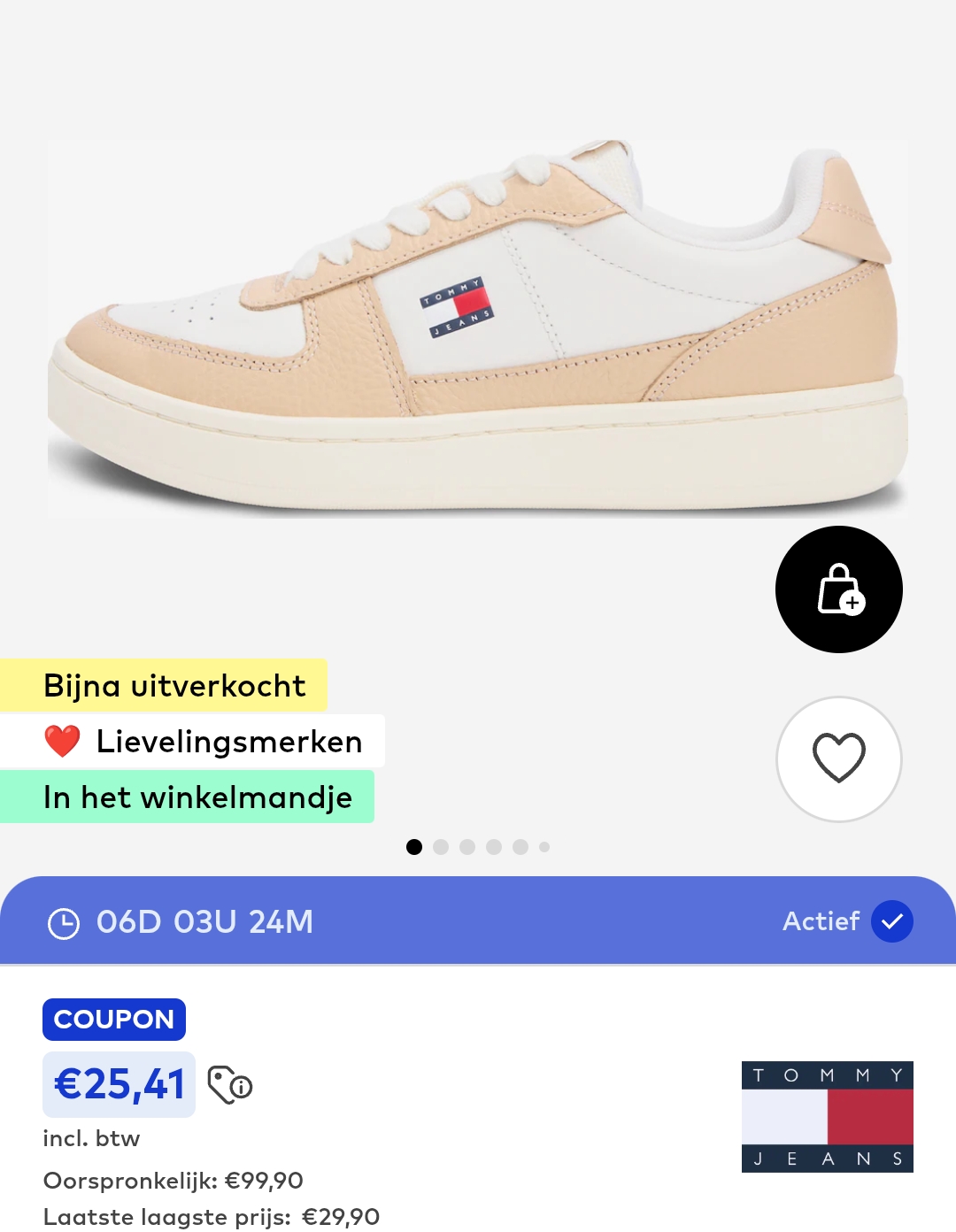 Tommy Hilfiger sneakers aan 25€!