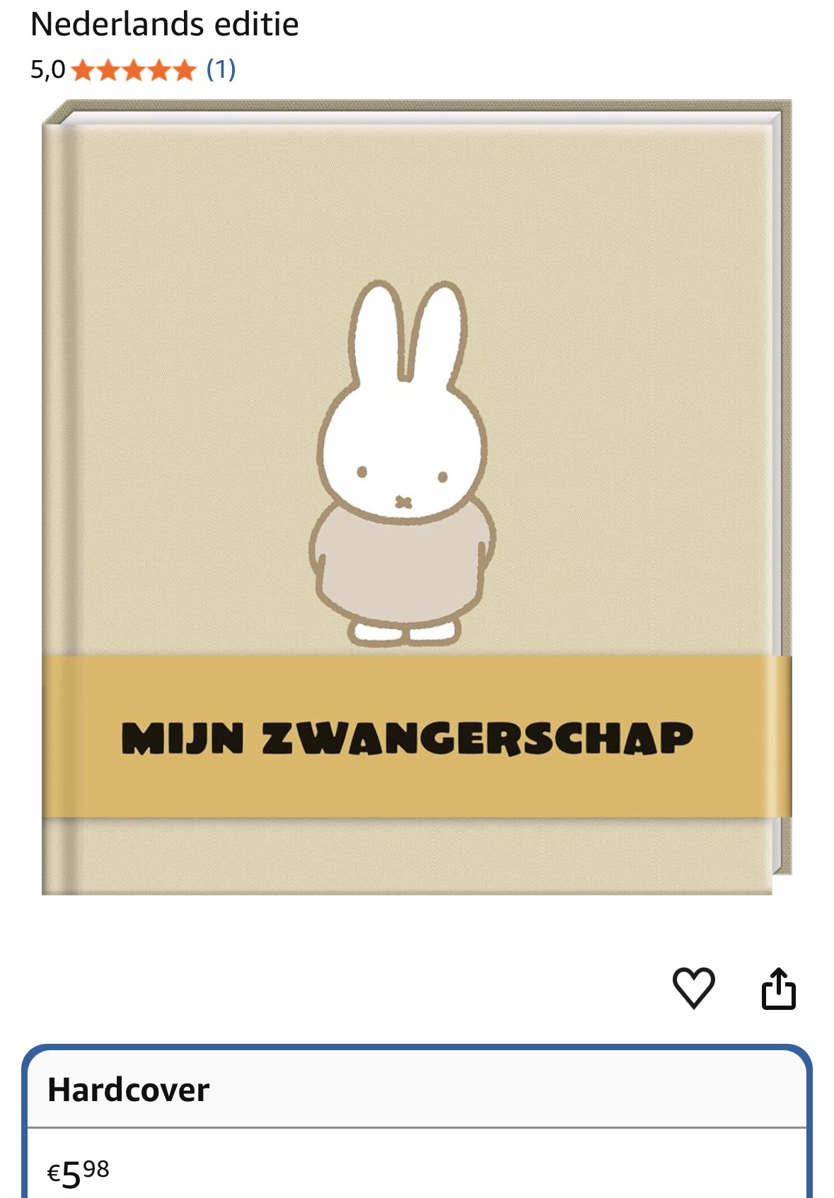 Nijntje baby invulboek: Mijn zwangerschap