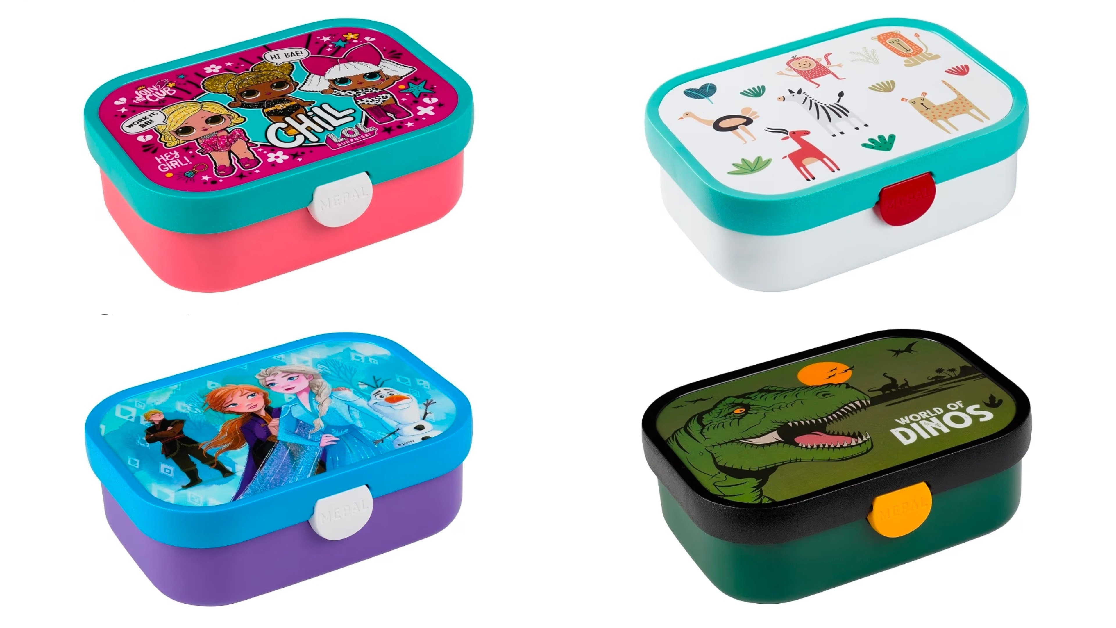 Mepal drinkflessen en lunchboxen €5/stuk