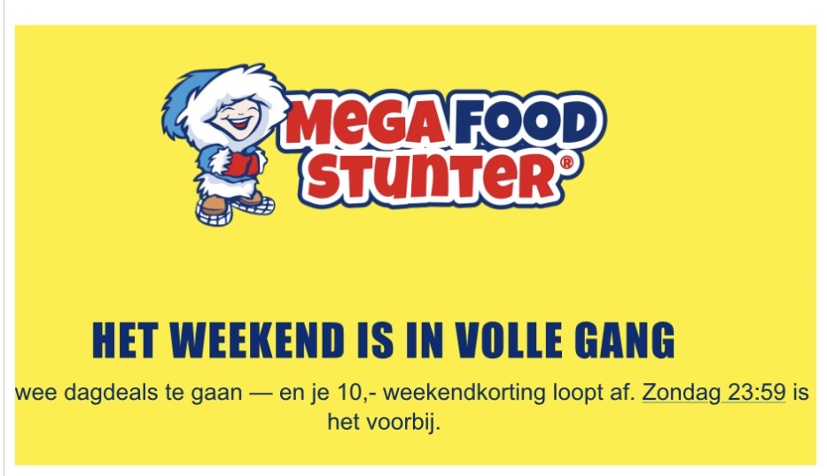 Megafoodstunter -10€