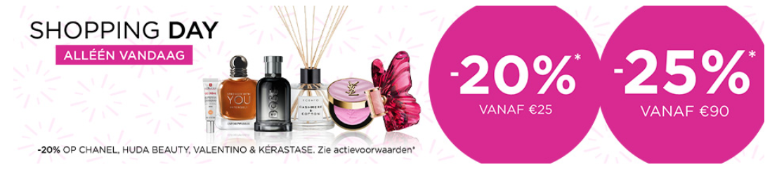 Shopping day 🩷 tot -25% bij ICI Paris XL 🎀