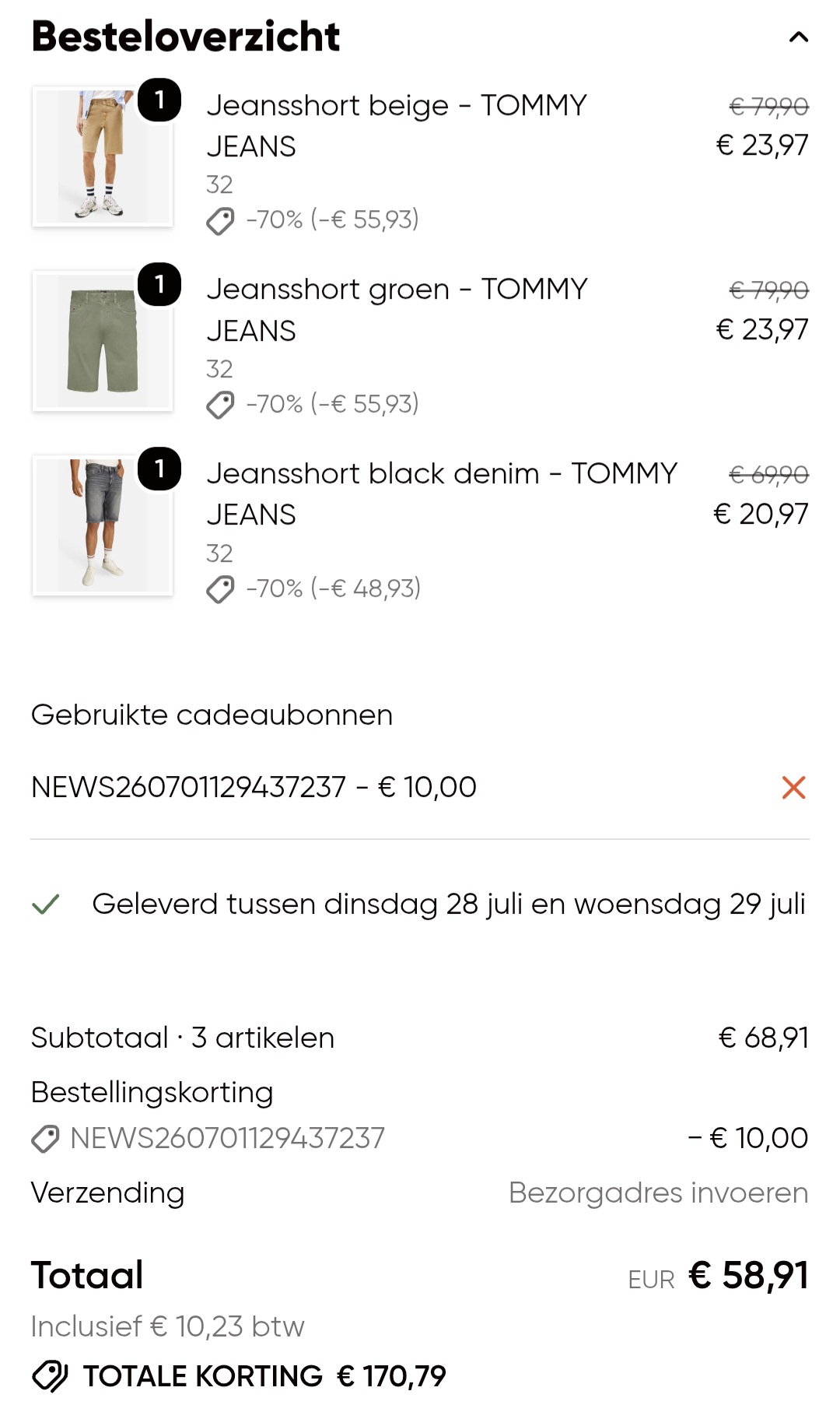 Promo tot 70% bij ZEB