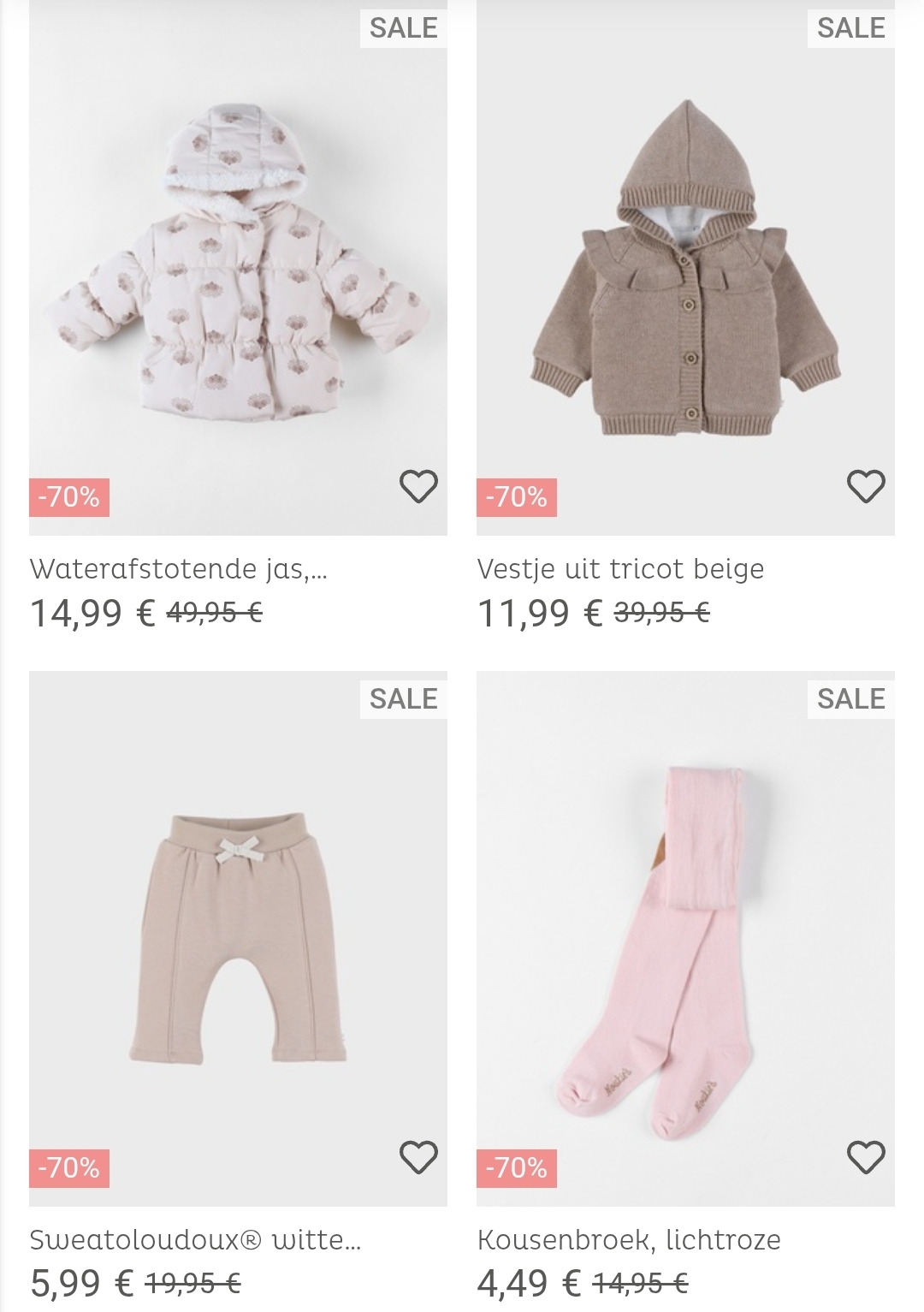 Noukie's sale tot -70%