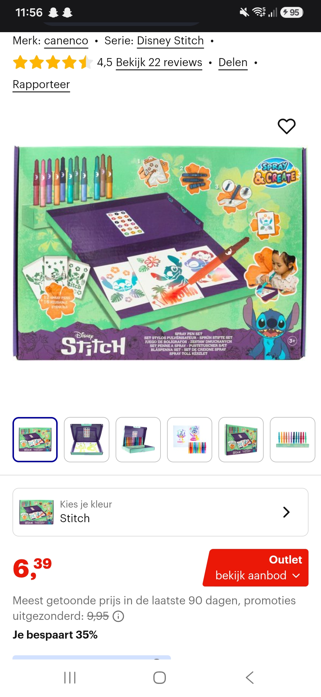 Disney Stitch Spray Pen Set Deluxe