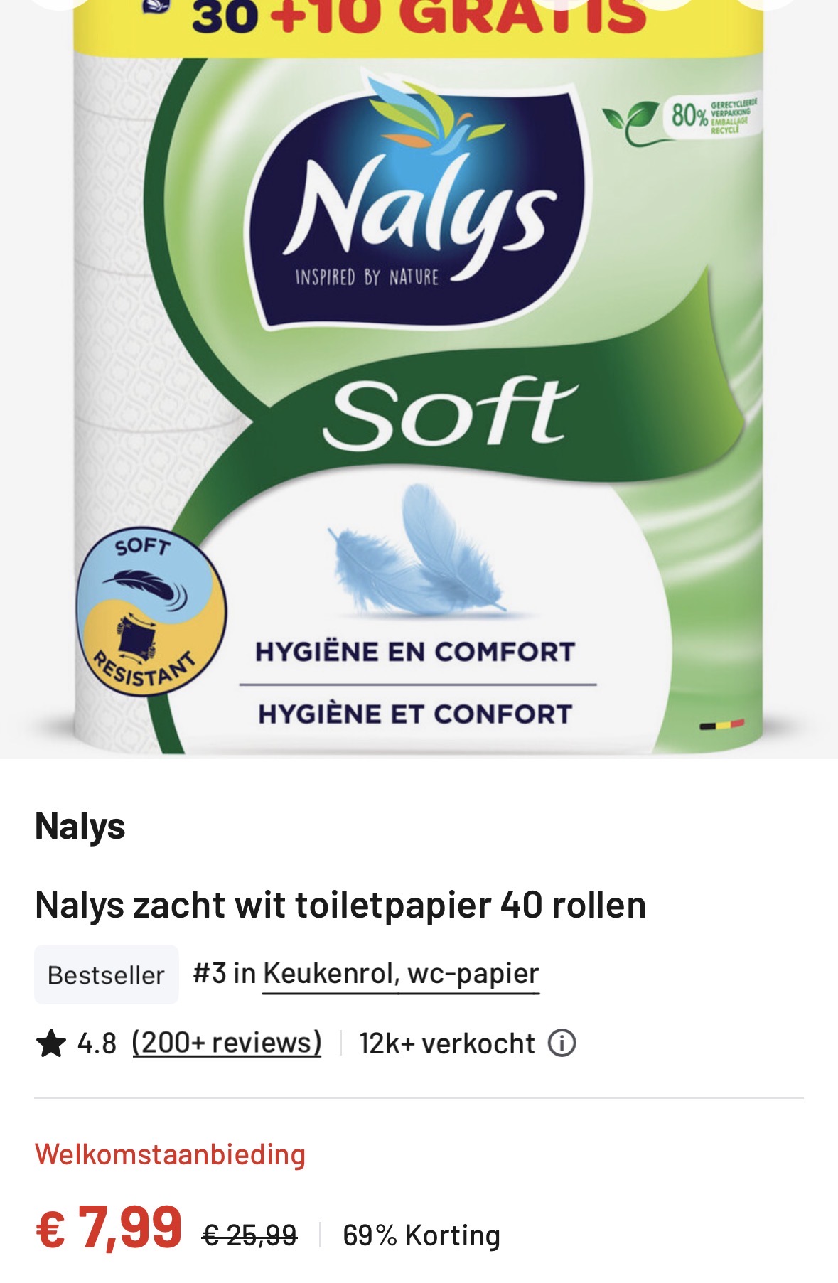 Nalys toiletpapier