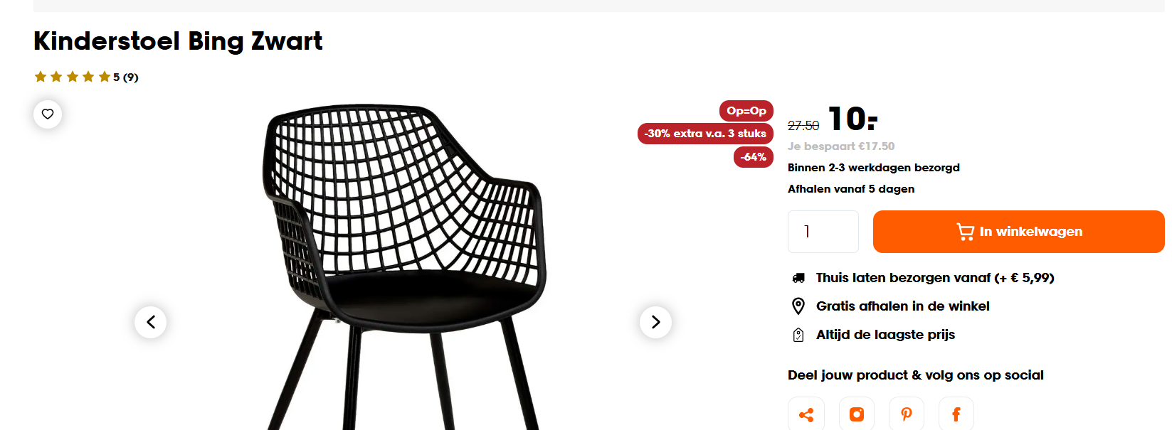 goedkope kinderstoelen