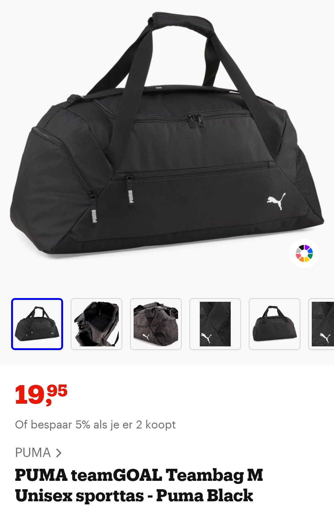 Puma sporttas 19,95€