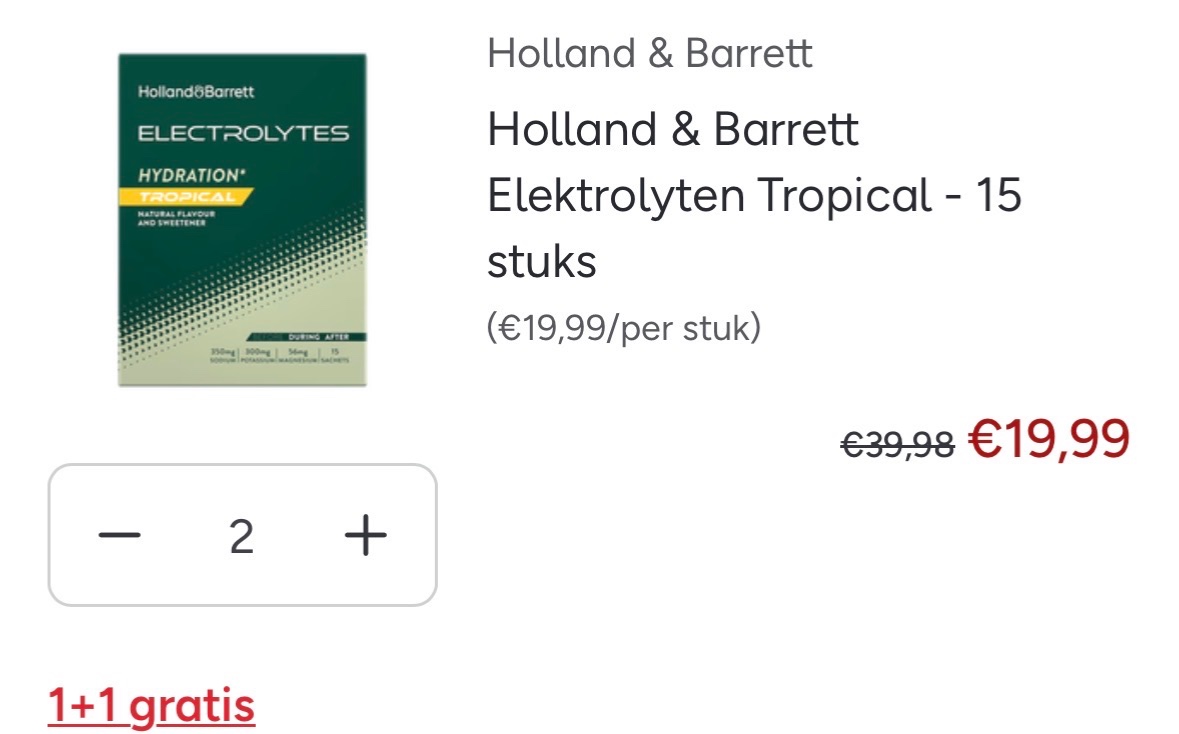 1 + 1 bij H&B
