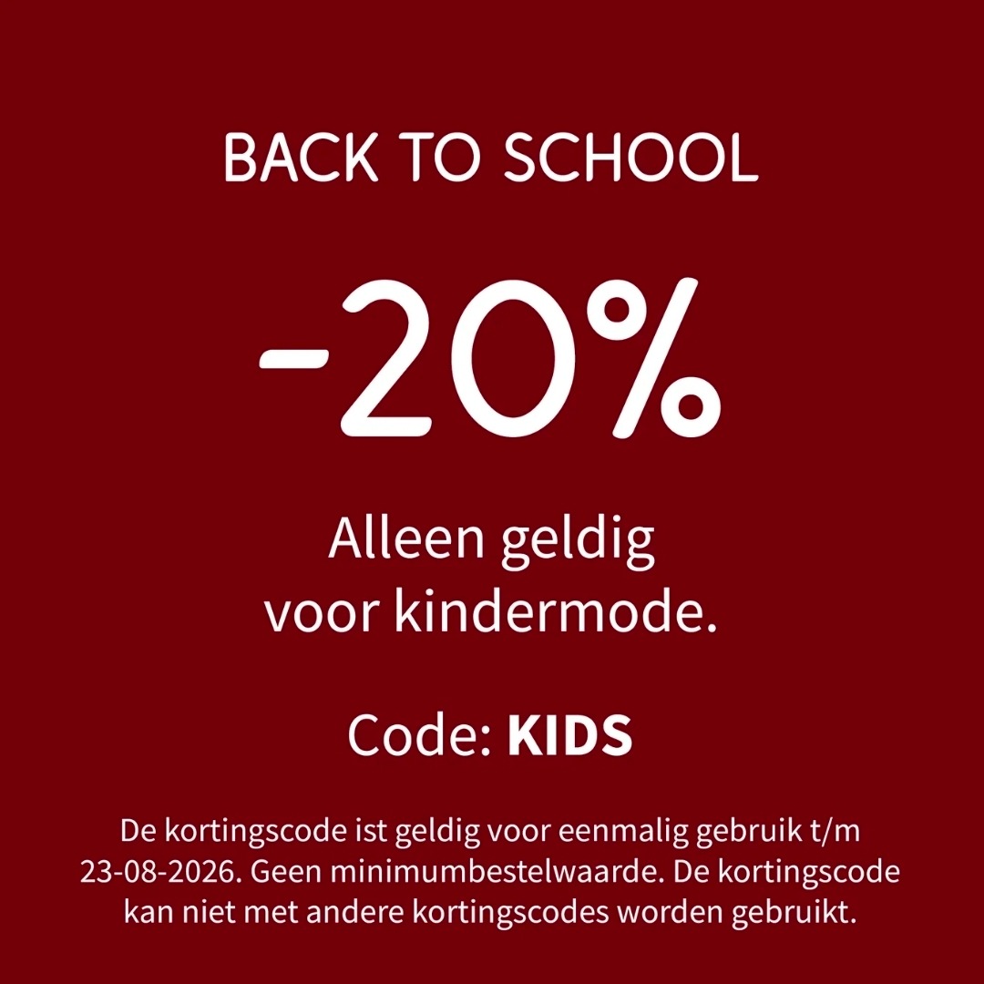 20% korting op kindermode