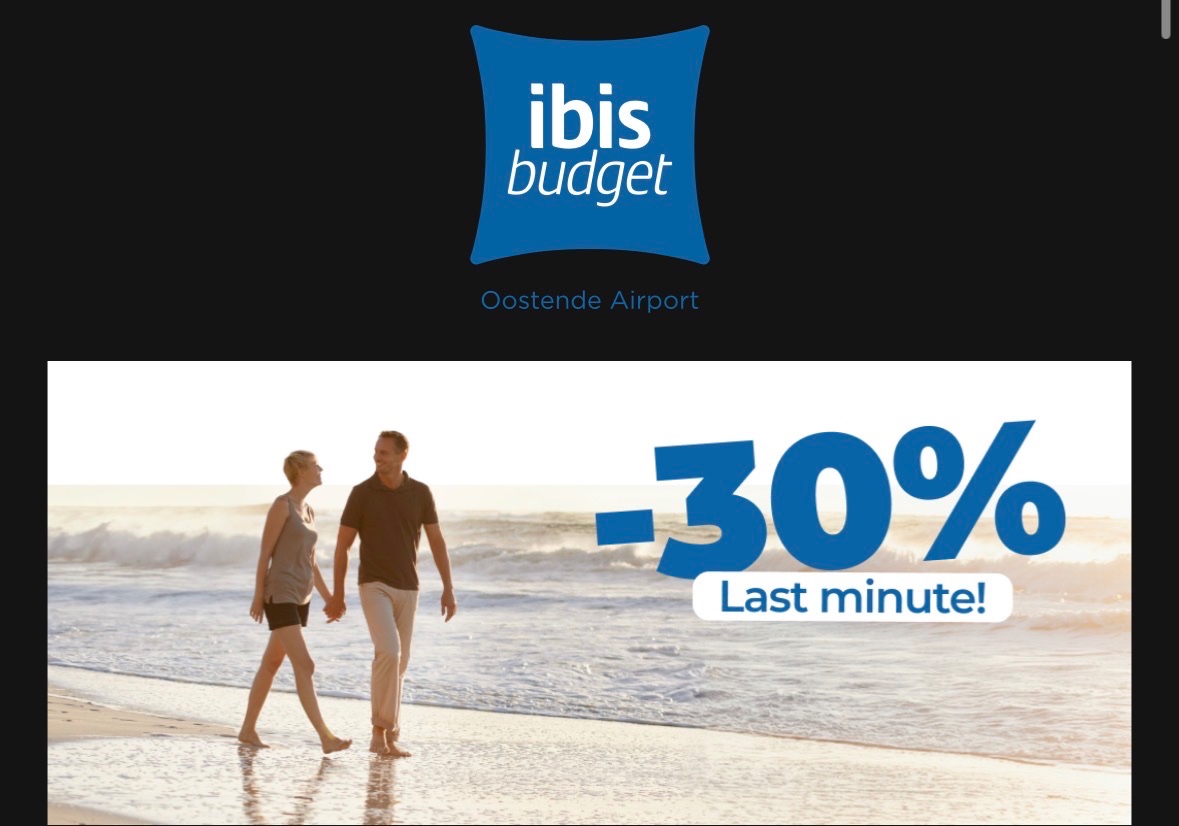 Kortingscode ibis budget Oostende Airport