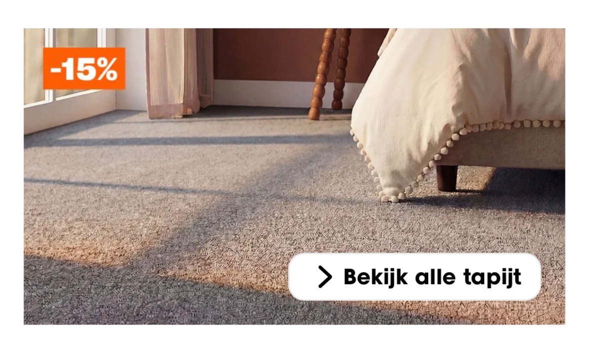 -15% bij Kwantum op Tapijten, Vintl,…