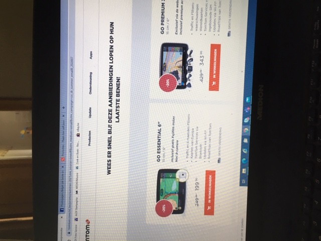 20% korting op website van TomTom navigatie!