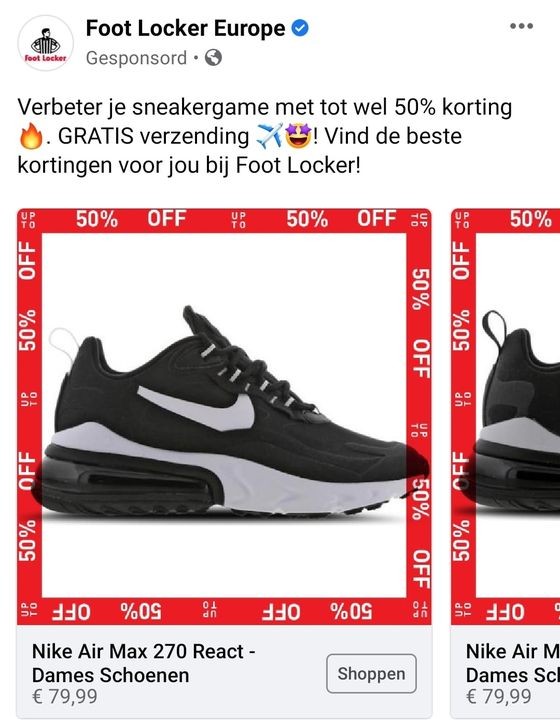 Veel mooie kortingen bij foot locker, zonet N...