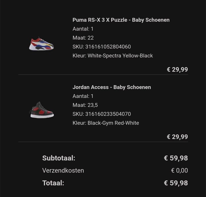 Deze sneakers vr lyn zoontje besteld by foot...