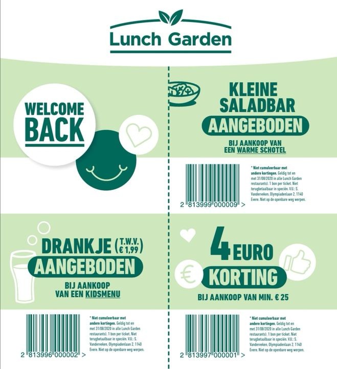 Op z'n Belgisch : Eten in de lunchgarden. Ze...