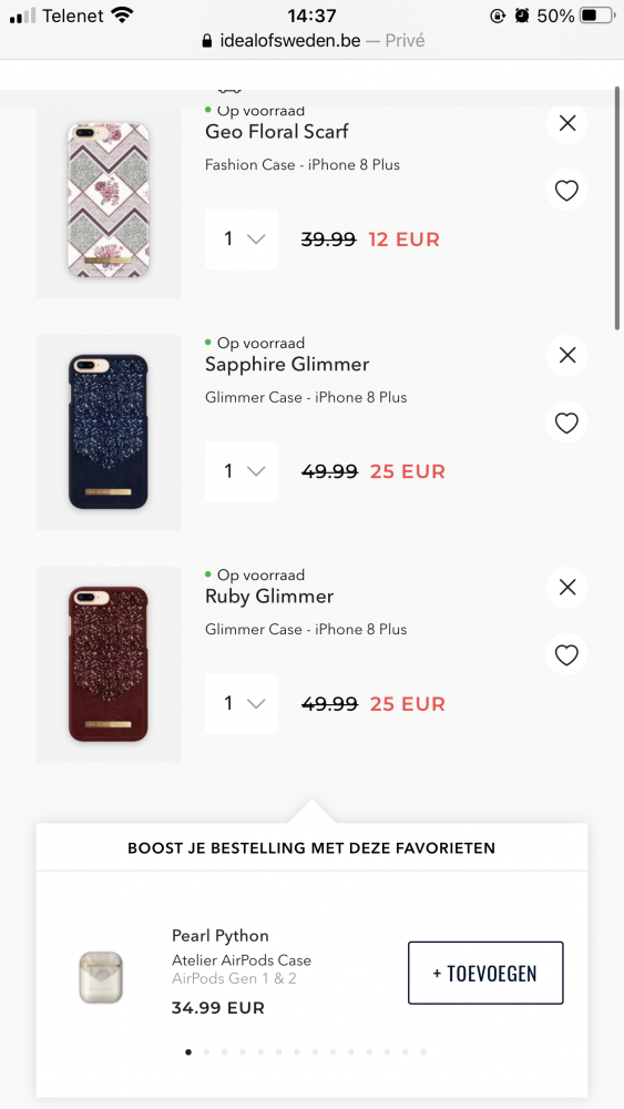 €84 bespaart op telefoonhoesjes bij ideal of...