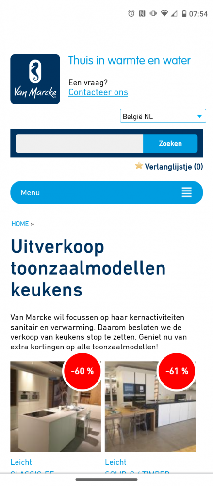 Uitverkoop toonzaalmodellen keukens bij Van M...