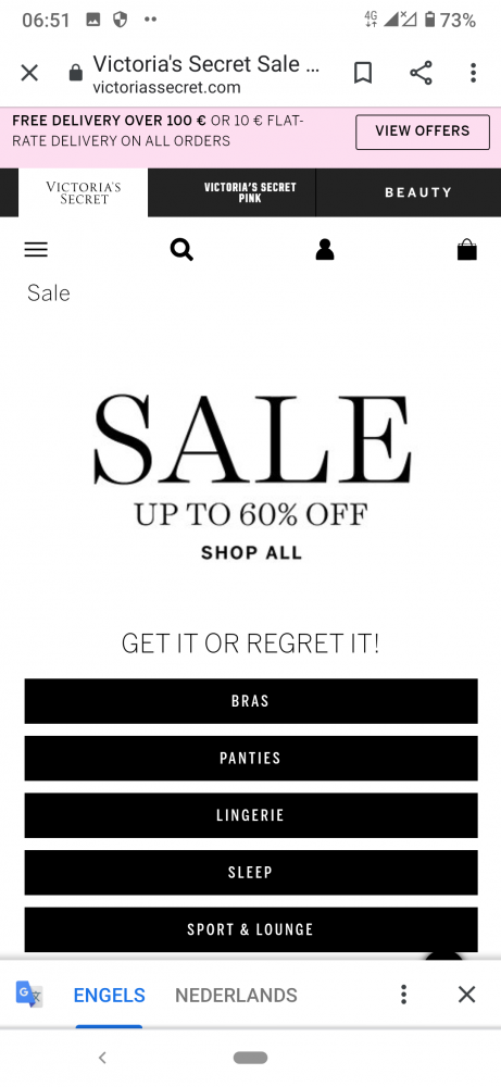 Tot 60% korting in de Sale van victoriassecre...