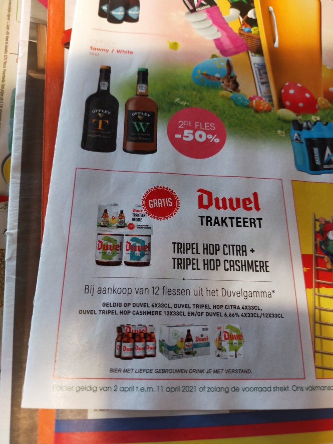 Prik en tik! Gratis Duvel Tripel hop Vitra en...