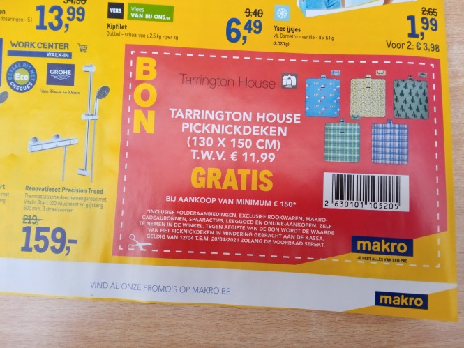 Bij Makro gratis tarrington house picknickdek...