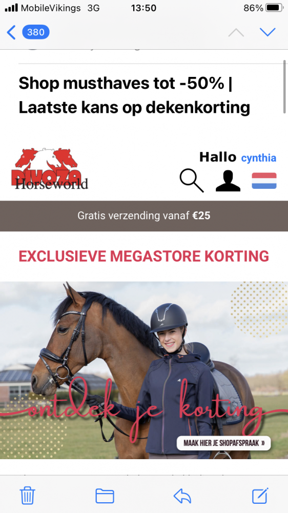 Voor de paardensport liefhebbers. Mooie korti...