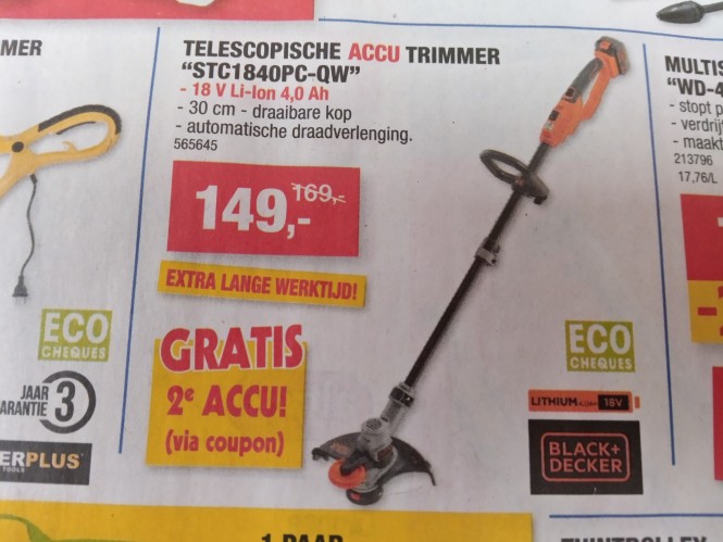 Bij Hubo van 14/04 tem 25/04 krijg je bij aan...