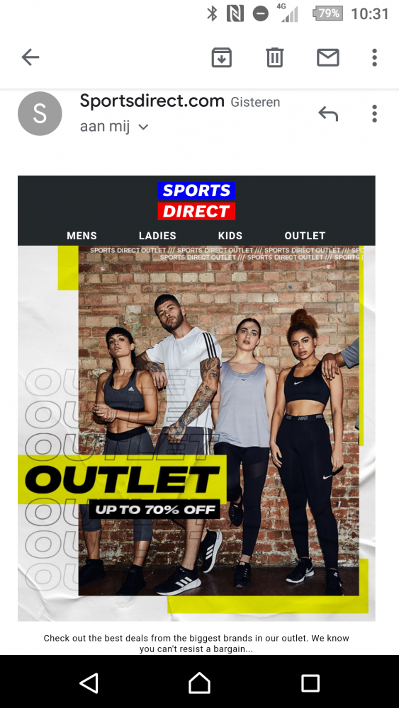 Sportsdirect kortingen tot -70%