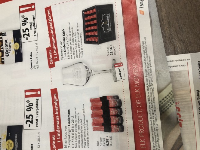 Gratis Lindemans kristalglas 1 per 2 verpakki...