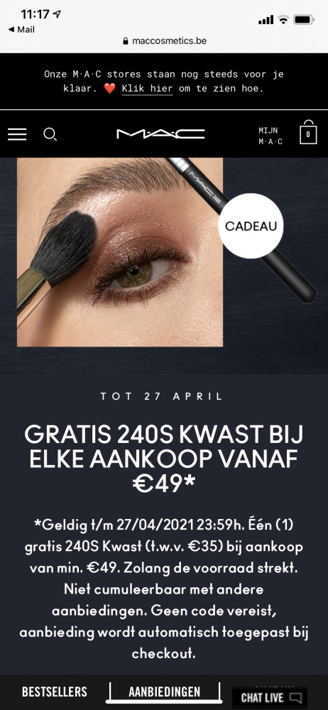 Gratis 240s kwast twv 35 euro bij elke aankoo...