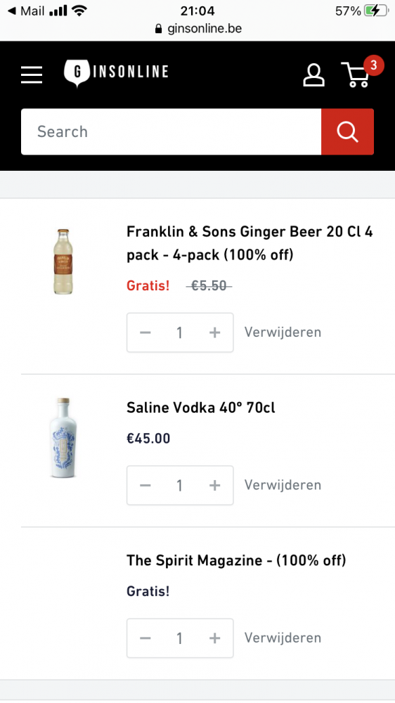 Nu bij ginsonline.be gratis 4-pack ginger bee...