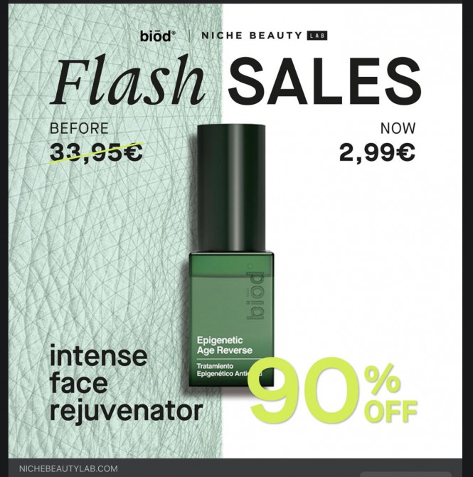 Secret sales bij nichebeautylab.com. Verschil...