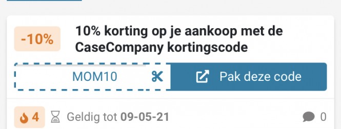 10% korting op je aankoop met de CaseCompany...