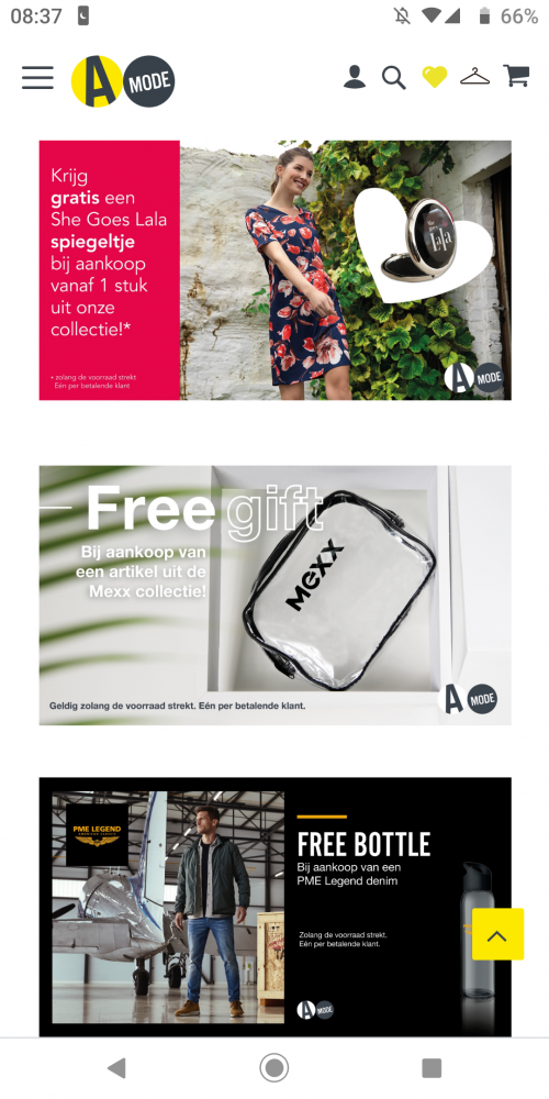 Verschillende gratis producten bij aankoop in...