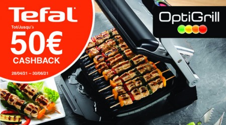 Tefal OptiGrill - Tot €50 cashback Koop uw d...